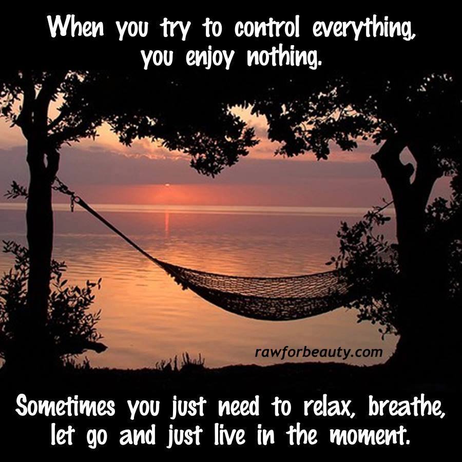 When You Try to Control Everything, You Enjoy Nothing is Where Easy Living Begins